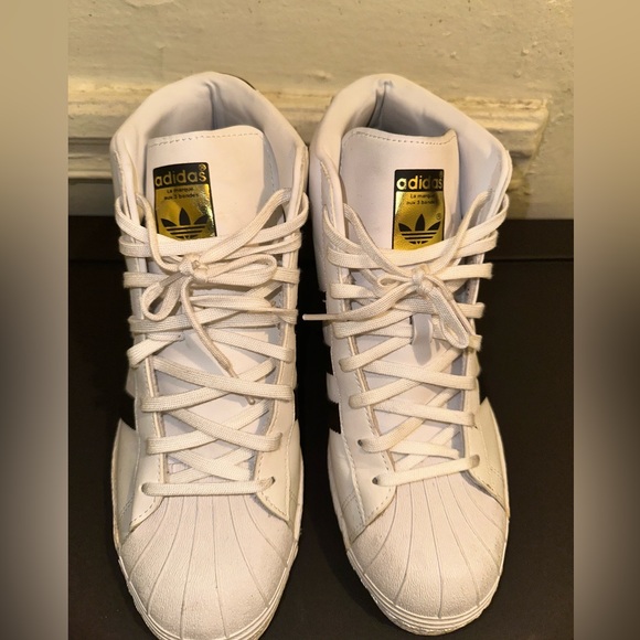 Adidas Superstar up wedge sneakers for women. Size women size 9 1/2. - Picture 3 of 7
